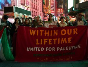 New York’ta Filistin’e destek gösterisi