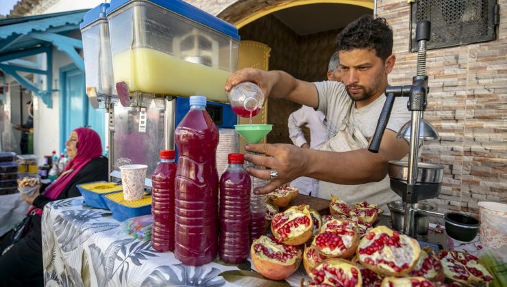 Tunus’taki Nar Festivali’nde üreticiler ürünlerini sergiledi