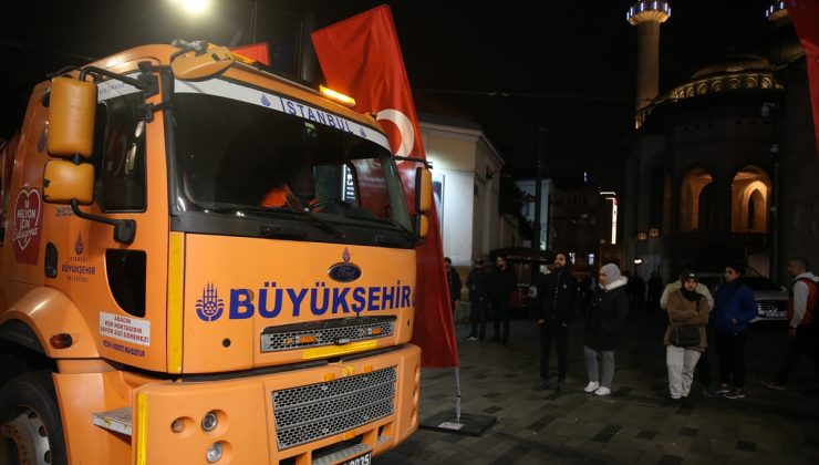 Beton saksılar kalkıyor, İstiklal geçici olarak yaya trafiğine kapatıldı