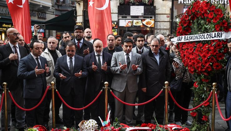 İstiklal Caddesi’ni ziyaret eden siyasiler, terör saldırısını kınadı