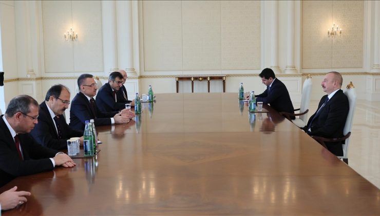 İlham Aliyev, Cumhurbaşkanı Yardımcısı Oktay’ı kabul etti