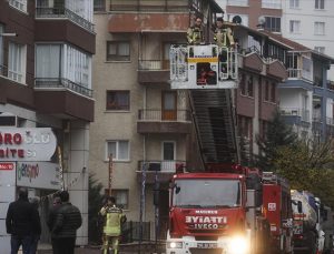 Ankara’da 10 katlı binada yangın çıktı