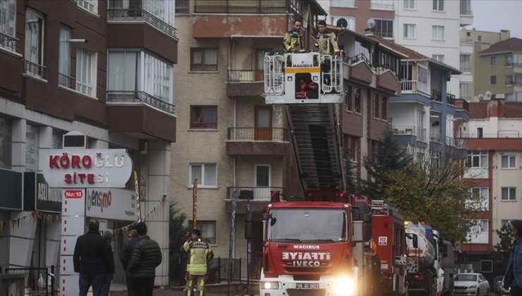 Ankara’da 10 katlı binada yangın çıktı