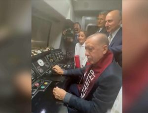 Cumhurbaşkanı Erdoğan, Gaziray’ı kullandı