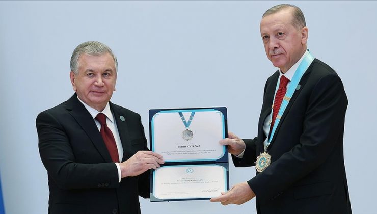 Erdoğan’a “Türk Dünyası Ali Nişanı” takdim edildi