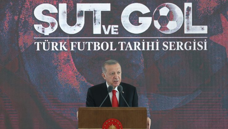 Cumhurbaşkanı Erdoğan “Şut ve Gol: Türk Futbol Tarihi Sergisi’’ açılışını yaptı