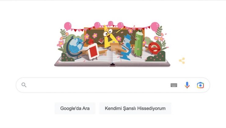 Google’dan 24 Kasım Öğretmenler Günü logosu