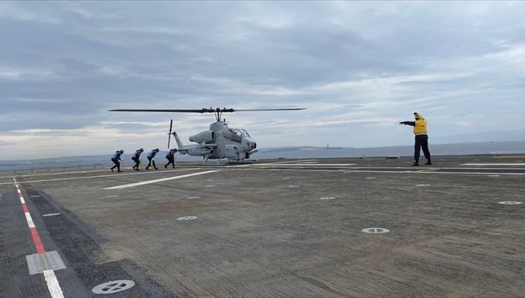 Sea Hawk helikopteri, LHD ANADOLU’ya ilk inişi yaptı