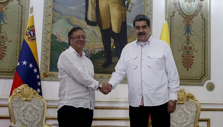 Venezuela ve Kolombiya devlet başkanları bir araya geldi