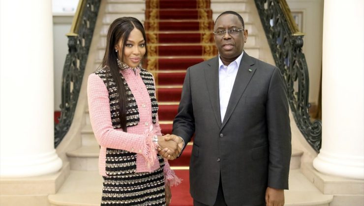 Senegal Cumhurbaşkanı Sall, model Naomi Campbell’ı kabul etti