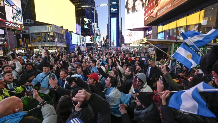 Arjantin’in finale yükselmesi New York’ta coşkuyla kutlandı