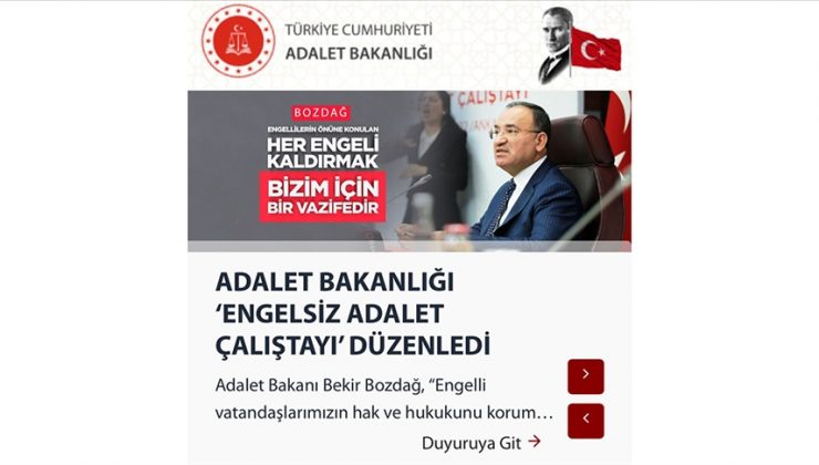 Adalet Bakanlığı, internet sitesi ve UYAP’ı engelliler için özel tasarladı