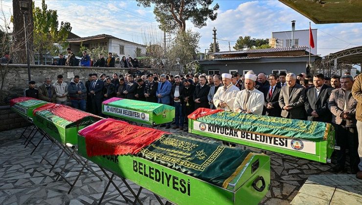 Aydın’daki patlamada ölen 5 kişi defnedildi