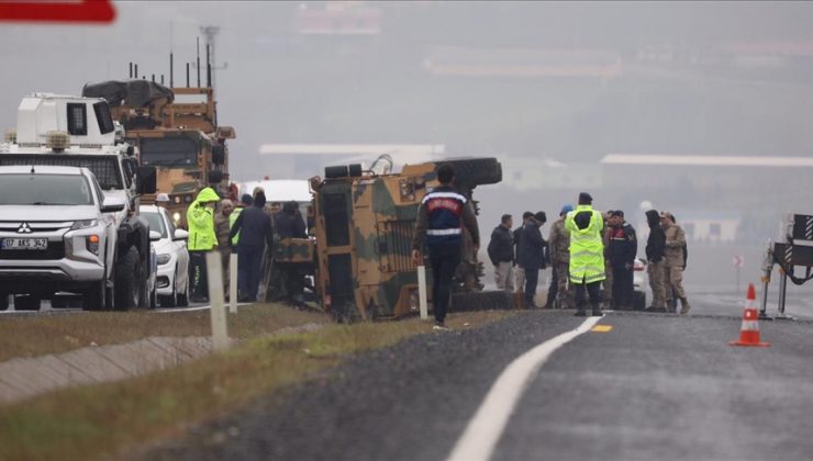 Diyarbakır’da askeri araç devrildi: 6 asker yaralı