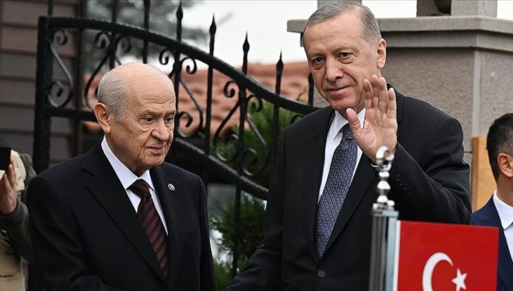 Cumhurbaşkanı Erdoğan, MHP Genel Başkanı Bahçeli ile bir araya geldi