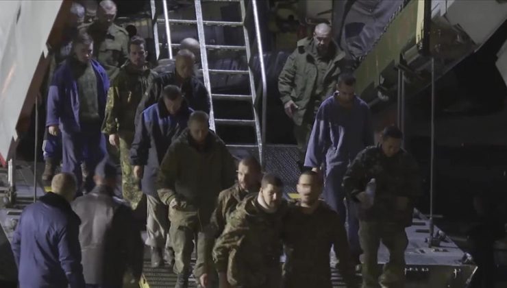 Ukrayna’da esir olan 82 Rus askeri serbest bırakıldı