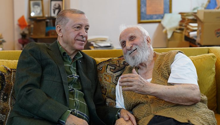 Cumhurbaşkanı Erdoğan, neyzen Niyazi Sayın’ı ziyaret etti