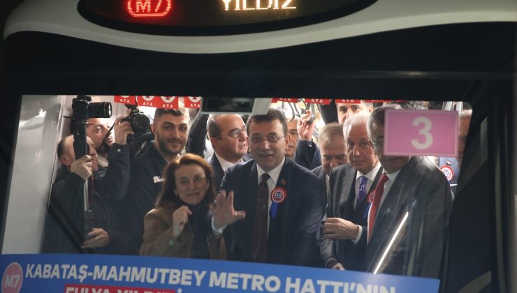 Mecidiyeköy-Mahmutbey metro hattının iki istasyonu düzenlenen törenle açıldı