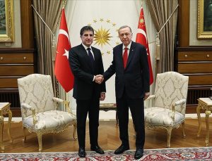 Cumhurbaşkanı Erdoğan, IKBY Başkanı Barzani’yi kabul etti