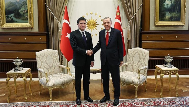 Cumhurbaşkanı Erdoğan, IKBY Başkanı Barzani’yi kabul etti