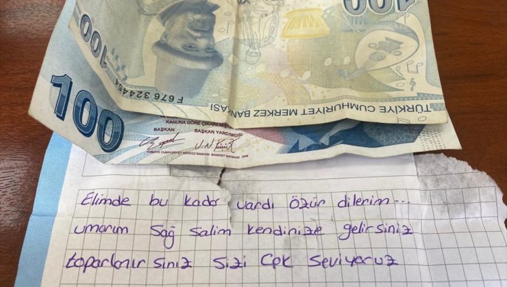 Yardımların içinden çıkan notlar duygulandırdı