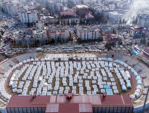 Deprem bölgesinde 70 bin 818 çadır kuruldu