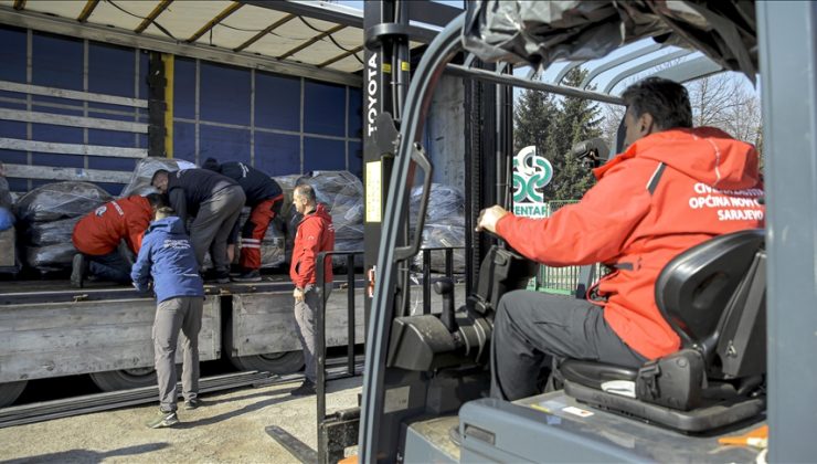 Bosna Hersek’ten 5 yeni yardım tırı deprem bölgesine gönderildi