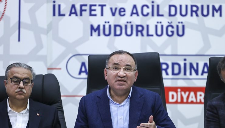 Bakan Bozdağ: ‘675 kişilik konteyner kent kurulmaya başlandı’