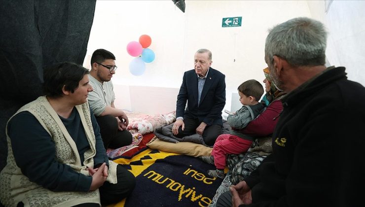 Erdoğan, Afşin’de çadır kentte