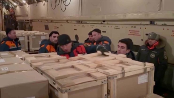 Rusya’dan depremzedelere 36 ton insani yardım