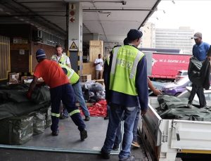 Güney Afrikalıların deprem yardımları her gün THY seferleriyle Türkiye’ye ulaştırılıyor