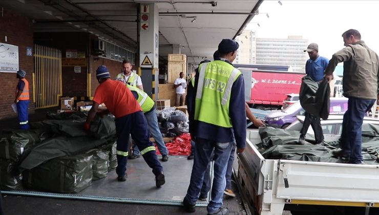 Güney Afrikalıların deprem yardımları her gün THY seferleriyle Türkiye’ye ulaştırılıyor