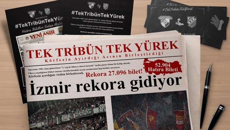Göztepe-Karşıyaka derbisi için satılan hatıra bileti sayısı 52 bin 904’e çıktı