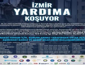 “İzmir Yardıma Koşuyor” kampanyası başladı