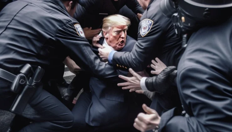Tutuklanacağı söylenen Trump’a ait fotoğraflar ABD’yi karıştırdı
