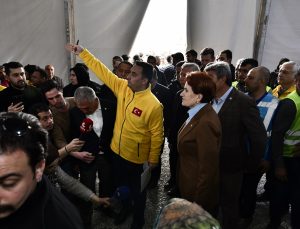 Meral Akşener ve Mansur Yavaş, Kahramanmaraş’ta çadırkentte