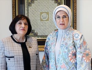 Emine Erdoğan, New York’ta Azerbaycan Meclis Başkanı Gafarova’yla bir araya geldi