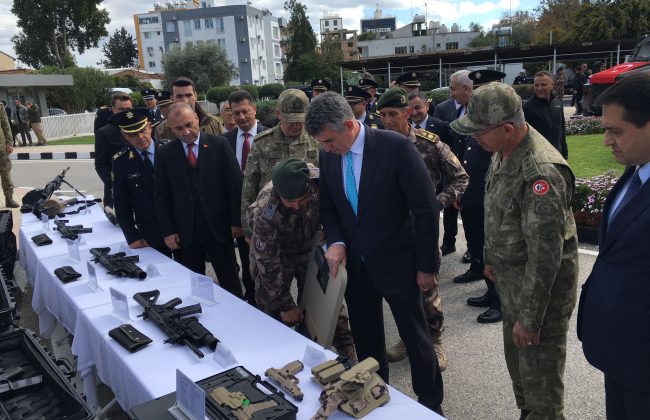 Türkiye’den KKTC polisine silah, zırhlı araç ve ekipman desteği