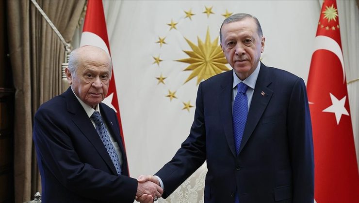 Cumhurbaşkanı Erdoğan, MHP Genel Başkanı Bahçeli ile bir araya geldi