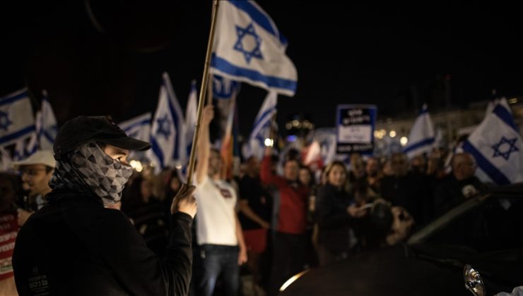 İsrail’de Netanyahu hükümetinin politikalarına karşı kitlesel gösteriler 11’inci haftasında