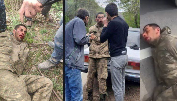 Ermeniler’den esir aldıkları Azerbaycan askerine işkence