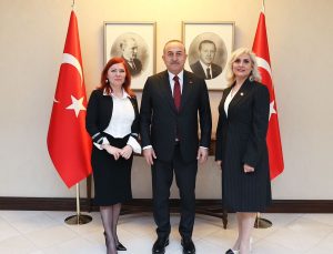Çavuşoğlu TADF Başkanı Aydemir ile görüştü