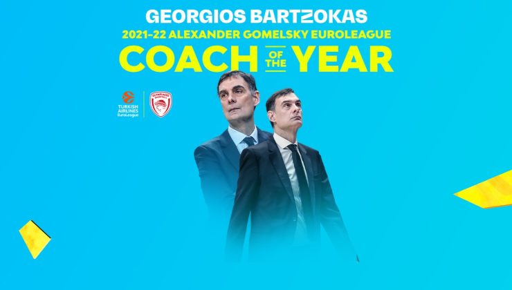 EuroLeague’de yılın koçu Georgios Bartzokas
