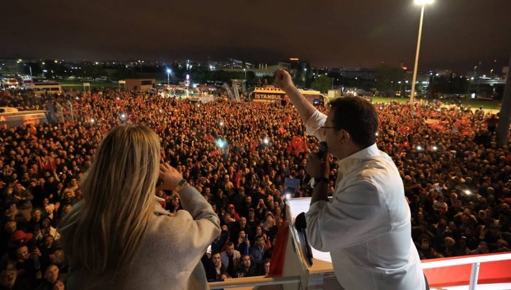 Taşlı saldırıya uğrayan İmamoğlu’na İstanbul’da halaylı karşılama