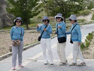 Çinli turistler 3 yıl aradan sonra yeniden Kapadokya’da