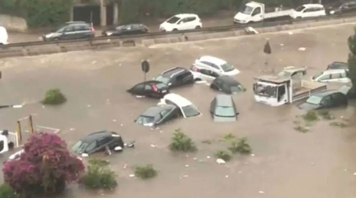 İtalya’da olumsuz hava koşulları sele yol açtı