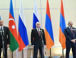 Moskova’da Putin, Aliyev ve Paşinyan zirvesi