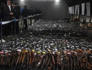 Sırbistan’da 13 bin 500 ruhsatsız silah güvenlik güçlerine teslim edildi