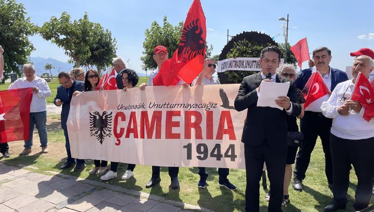 İzmir’de Yunanistan Konsolosluğu’na siyah çelenk bırakıldı