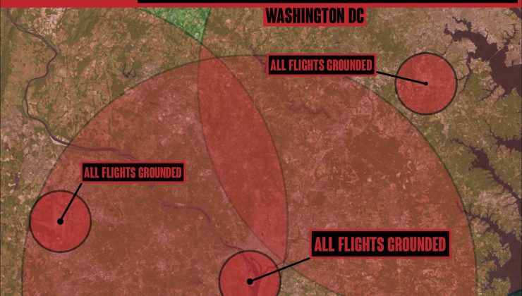 Başkent Washington’da şok! Tüm uçuşlar durduruldu!